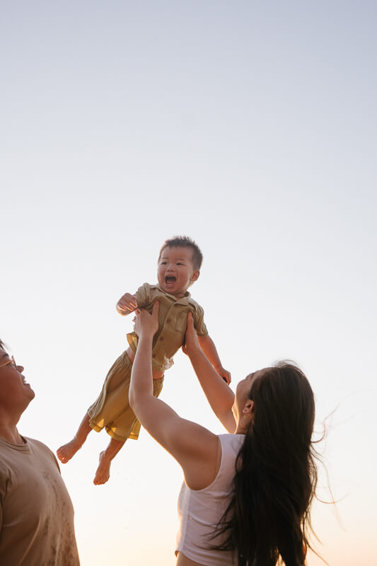 Family, Wedding & Newborn Photographer in Melbourne | Gill Juergens Photography | Family photos on a perfect summer evening at Black Rock Beach | Gill Juergens Photography