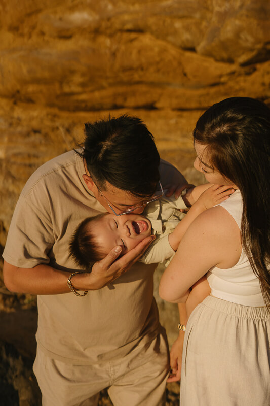 Family, Wedding & Newborn Photographer in Melbourne | Gill Juergens Photography | Family photos on a perfect summer evening at Black Rock Beach | Gill Juergens Photography