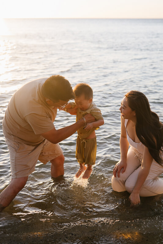 Family, Wedding & Newborn Photographer in Melbourne | Gill Juergens Photography | Family photos on a perfect summer evening at Black Rock Beach | Gill Juergens Photography