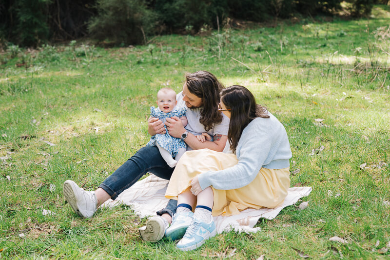 Family, Wedding & Newborn Photographer in Melbourne | Gill Juergens Photography | Spring family photos with baby June | Gill Juergens Photography
