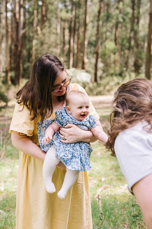 Family, Wedding & Newborn Photographer in Melbourne | Gill Juergens Photography | Spring family photos with baby June | Gill Juergens Photography