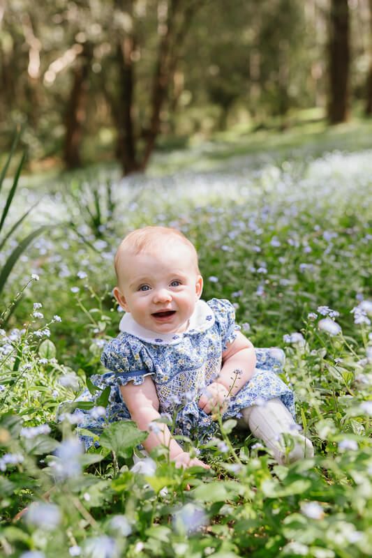 Family, Wedding & Newborn Photographer in Melbourne | Gill Juergens Photography | Spring family photos with baby June | Gill Juergens Photography