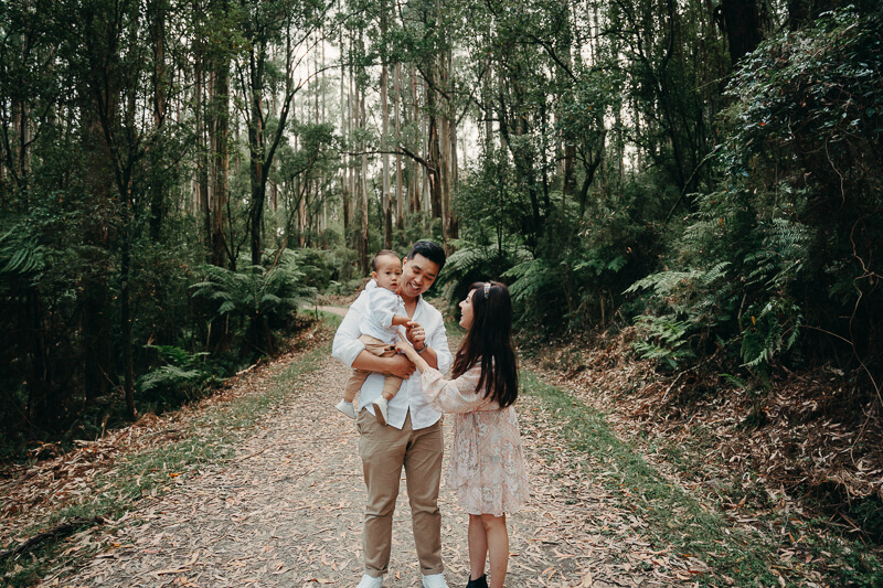 Family, Wedding & Newborn Photographer in Melbourne | Gill Juergens Photography | Fun family photos in the hills | Gill Juergens Photography
