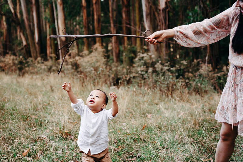 Family, Wedding & Newborn Photographer in Melbourne | Gill Juergens Photography | Fun family photos in the hills | Gill Juergens Photography
