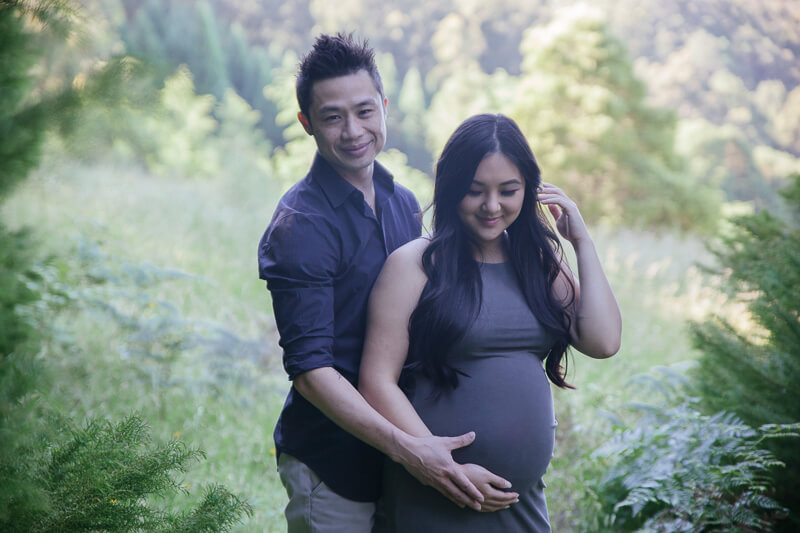 Family, Wedding & Newborn Photographer in Melbourne | Gill Juergens Photography | Baby bump in The Dandenong Ranges with maternity photos | Gill Juergens Photography