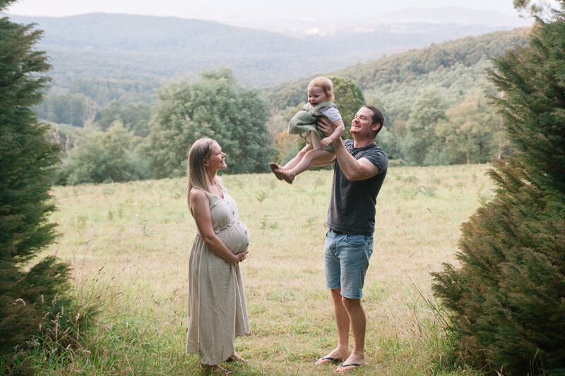 Family, Wedding & Newborn Photographer in Melbourne | Gill Juergens Photography | Maternity photos in Olinda with Louise and her family | Gill Juergens Photography