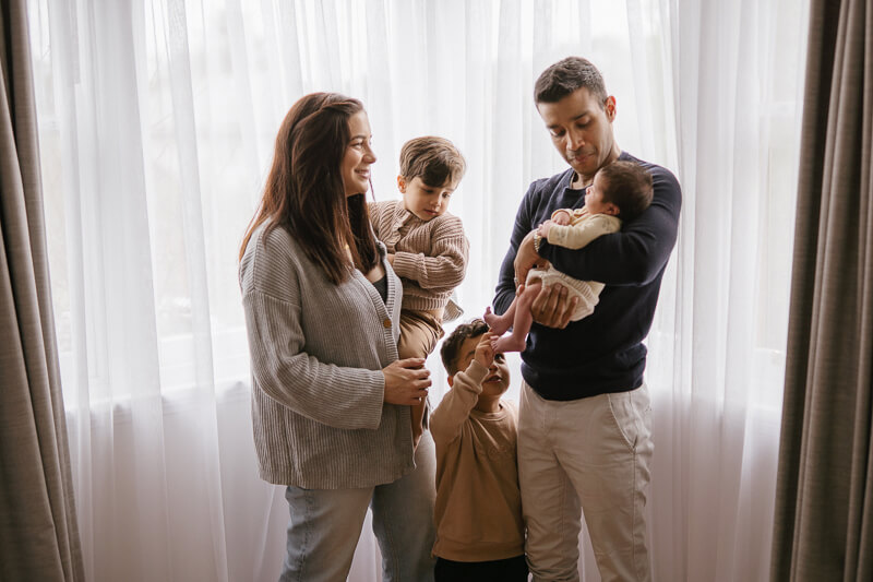 Family, Wedding & Newborn Photographer in Melbourne | Gill Juergens Photography | Newborn photos with Lucas and his big brothers | Gill Juergens Photography