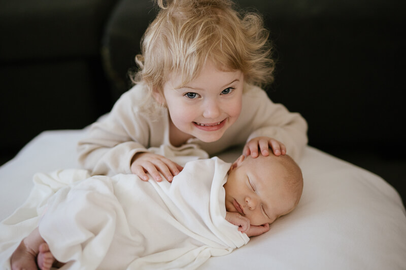 Family, Wedding & Newborn Photographer in Melbourne | Gill Juergens Photography | Ready for adventures with two big sisters | Gill Juergens Photography